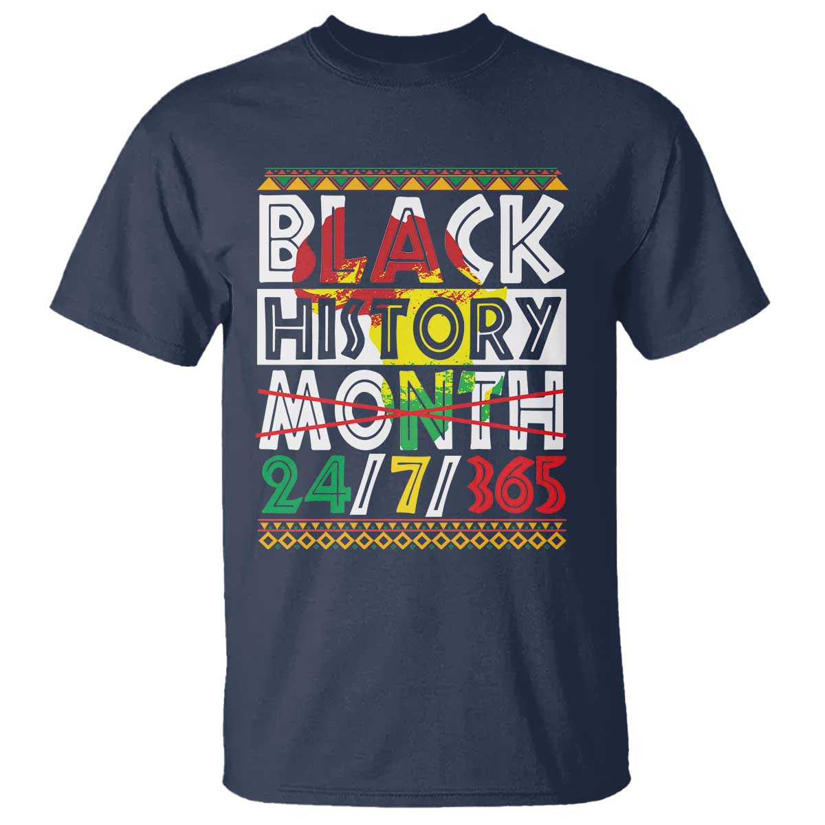 Black History Month T Shirt 24/7/365 Gift Pride African American