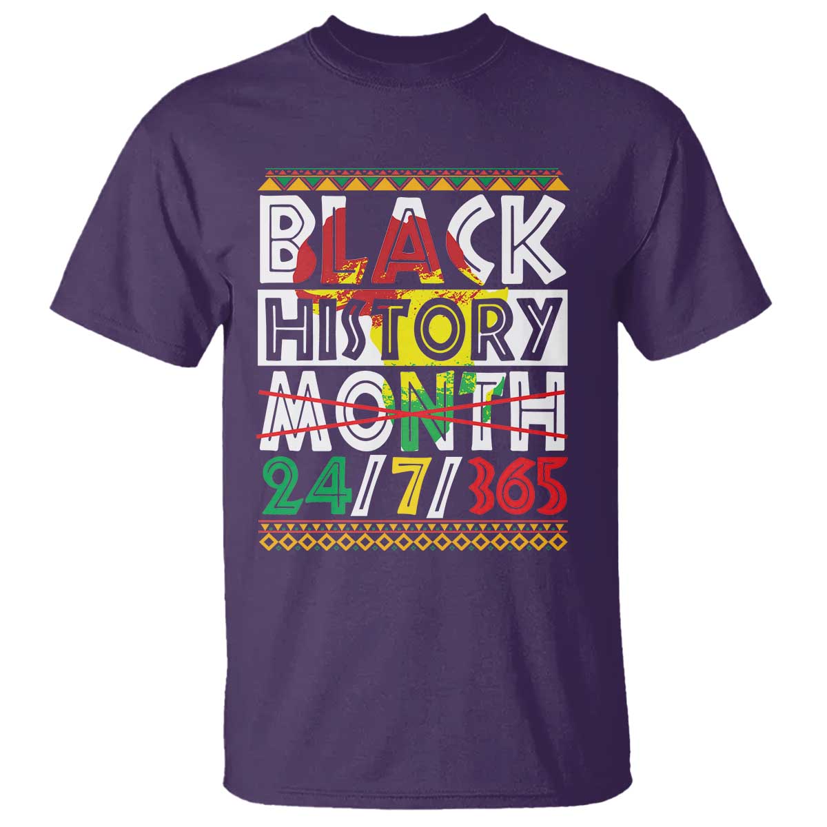 Black History Month T Shirt 24/7/365 Gift Pride African American