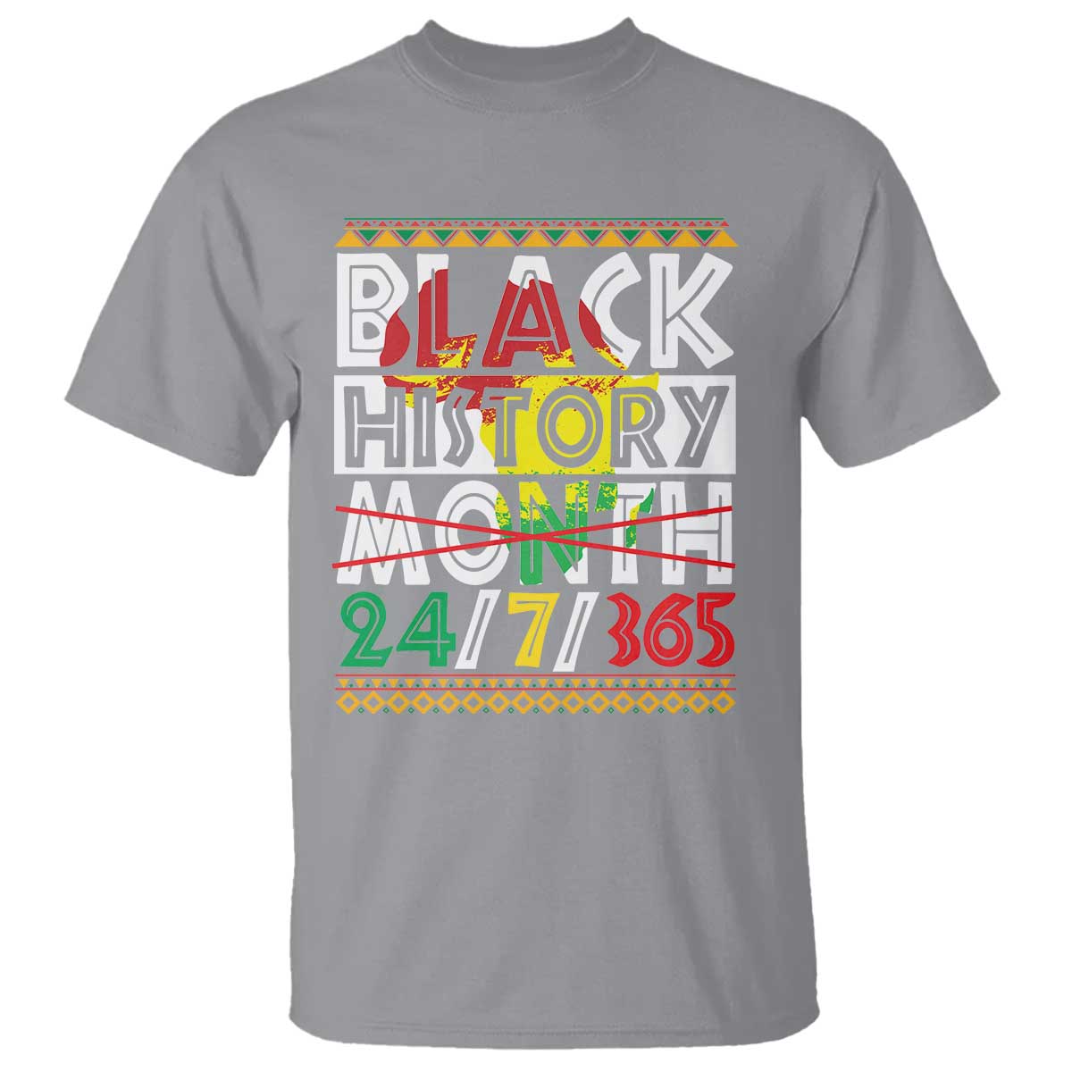 Black History Month T Shirt 24/7/365 Gift Pride African American