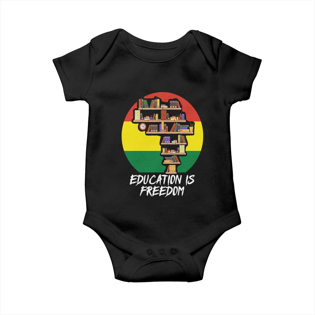 Black History Month Baby Onesie Education Is Freedom African Americans