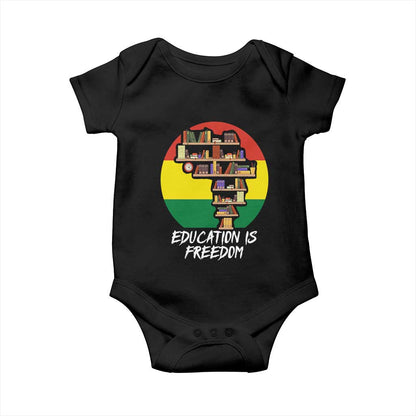 Black History Month Baby Onesie Education Is Freedom African Americans