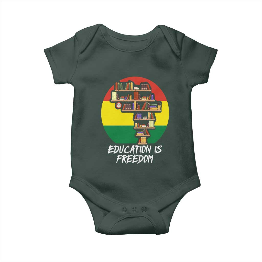 Black History Month Baby Onesie Education Is Freedom African Americans
