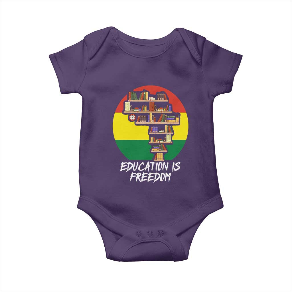 Black History Month Baby Onesie Education Is Freedom African Americans