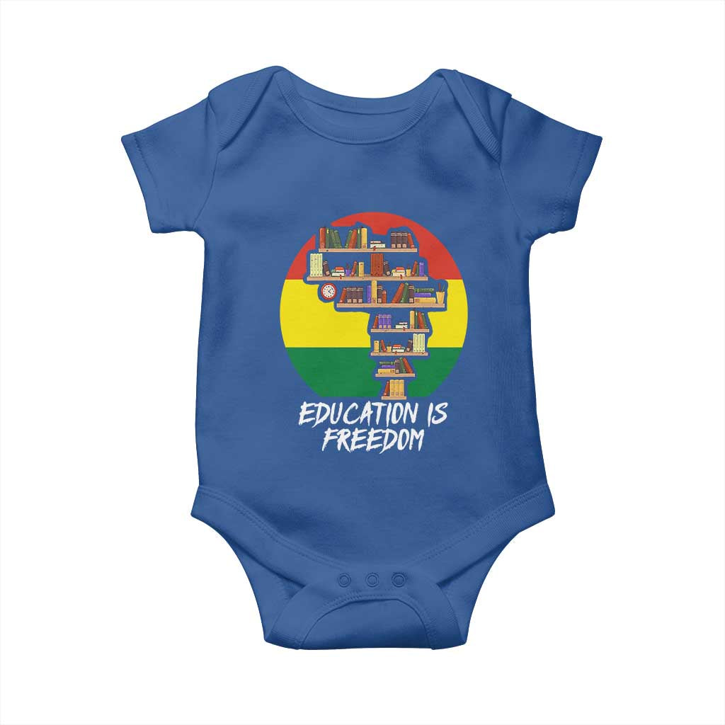 Black History Month Baby Onesie Education Is Freedom African Americans