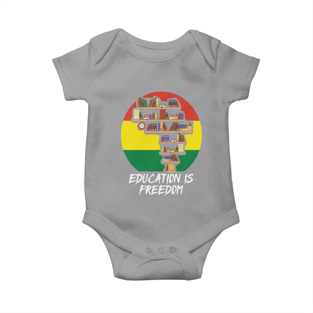 Black History Month Baby Onesie Education Is Freedom African Americans
