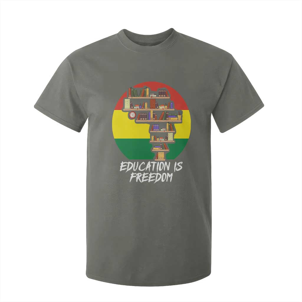 Black History Month T Shirt For Kid Education Is Freedom African Americans