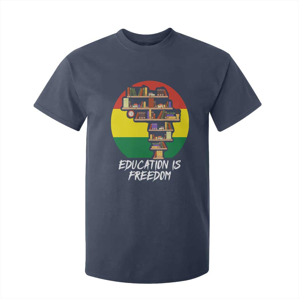 Black History Month T Shirt For Kid Education Is Freedom African Americans