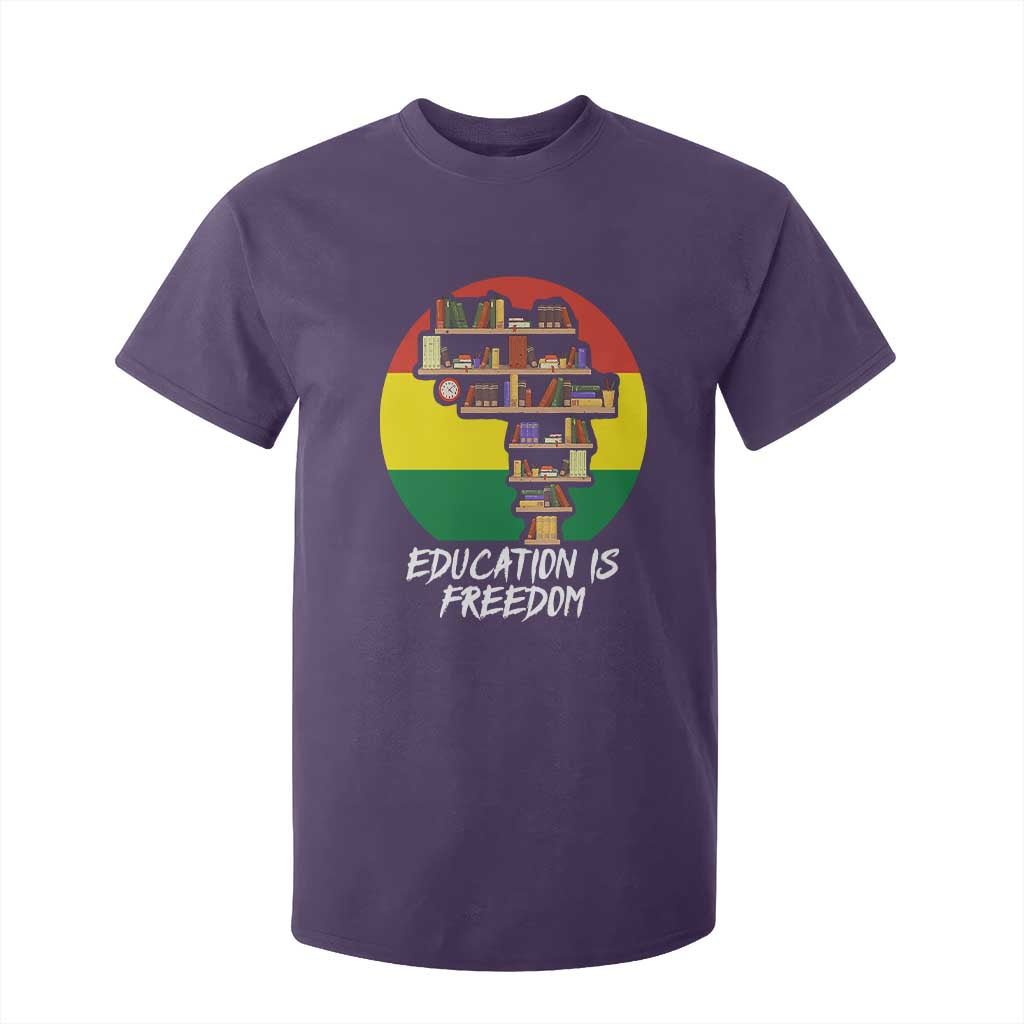 Black History Month T Shirt For Kid Education Is Freedom African Americans