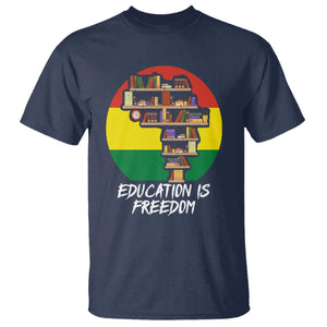 Black History Month T Shirt Education Is Freedom African Americans