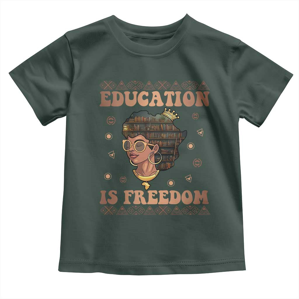 Black Teacher Baby Shirt Education Is Freedom Black History