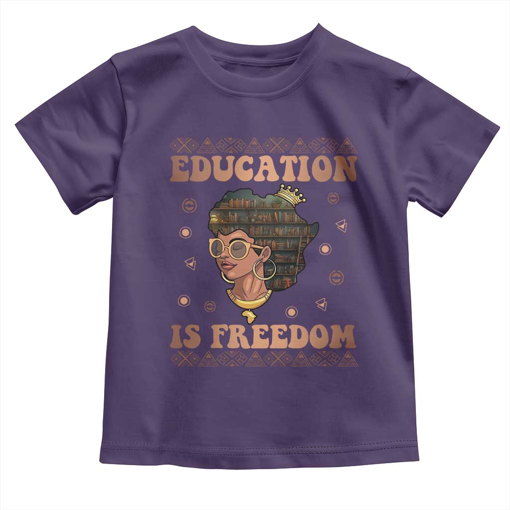 Black Teacher Baby Shirt Education Is Freedom Black History
