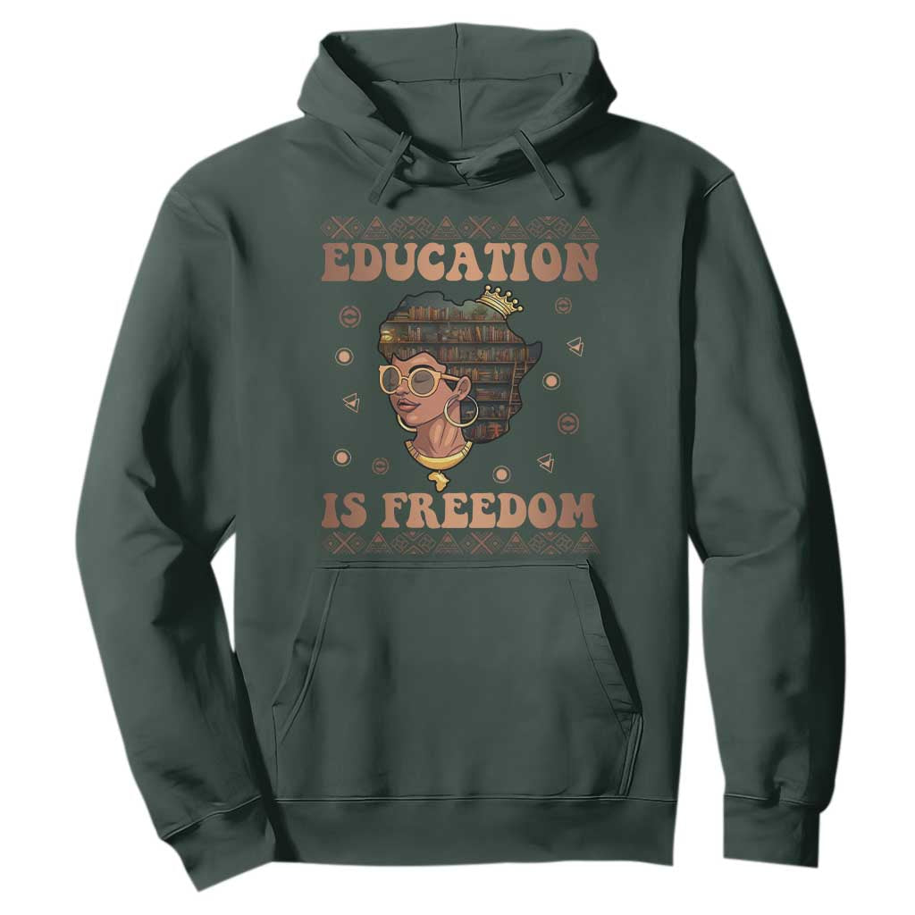 Black Teacher Hoodie Education Is Freedom Black History