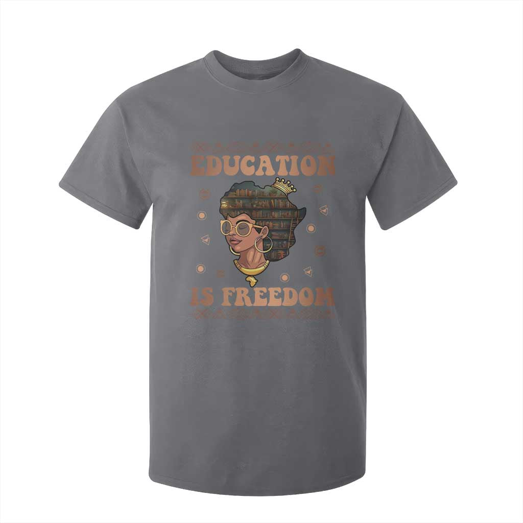 Black Teacher T Shirt For Kid Education Is Freedom Black History