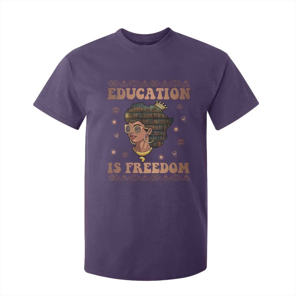 Black Teacher T Shirt For Kid Education Is Freedom Black History