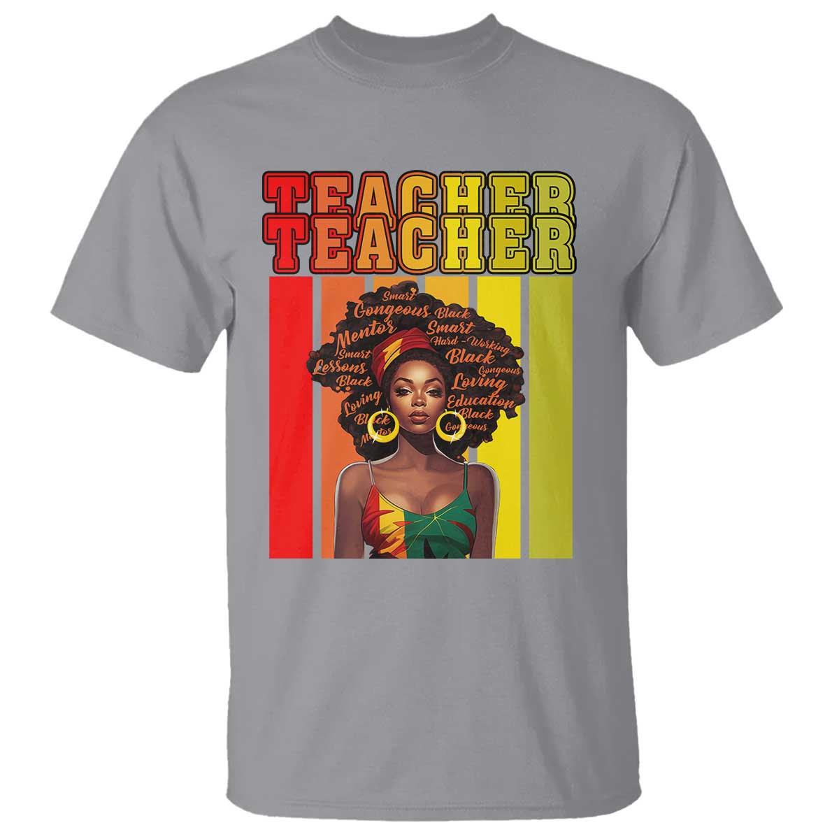 Black Teacher T Shirt Women African Americans School Educate