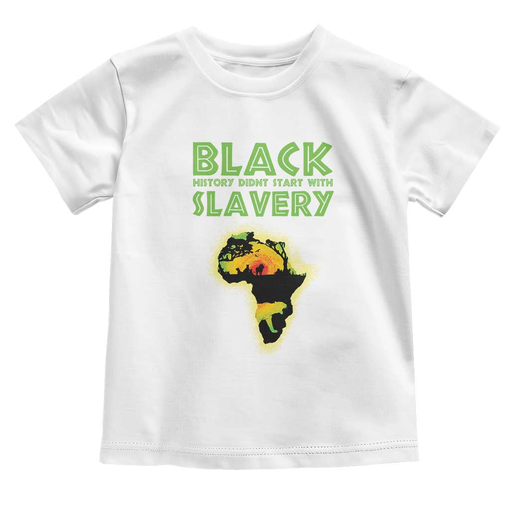Black Freedom Baby Shirt Black History Didn't Start With Slavery African American