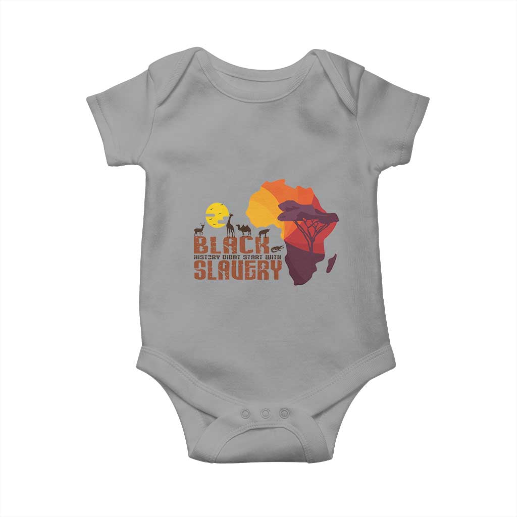 Black Pride Baby Onesie Black History Didn't Start With Slavery African American