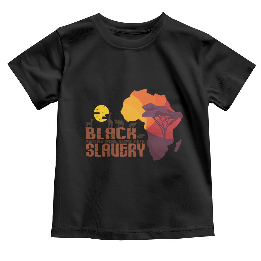 Black Pride Baby Shirt Black History Didn't Start With Slavery African American