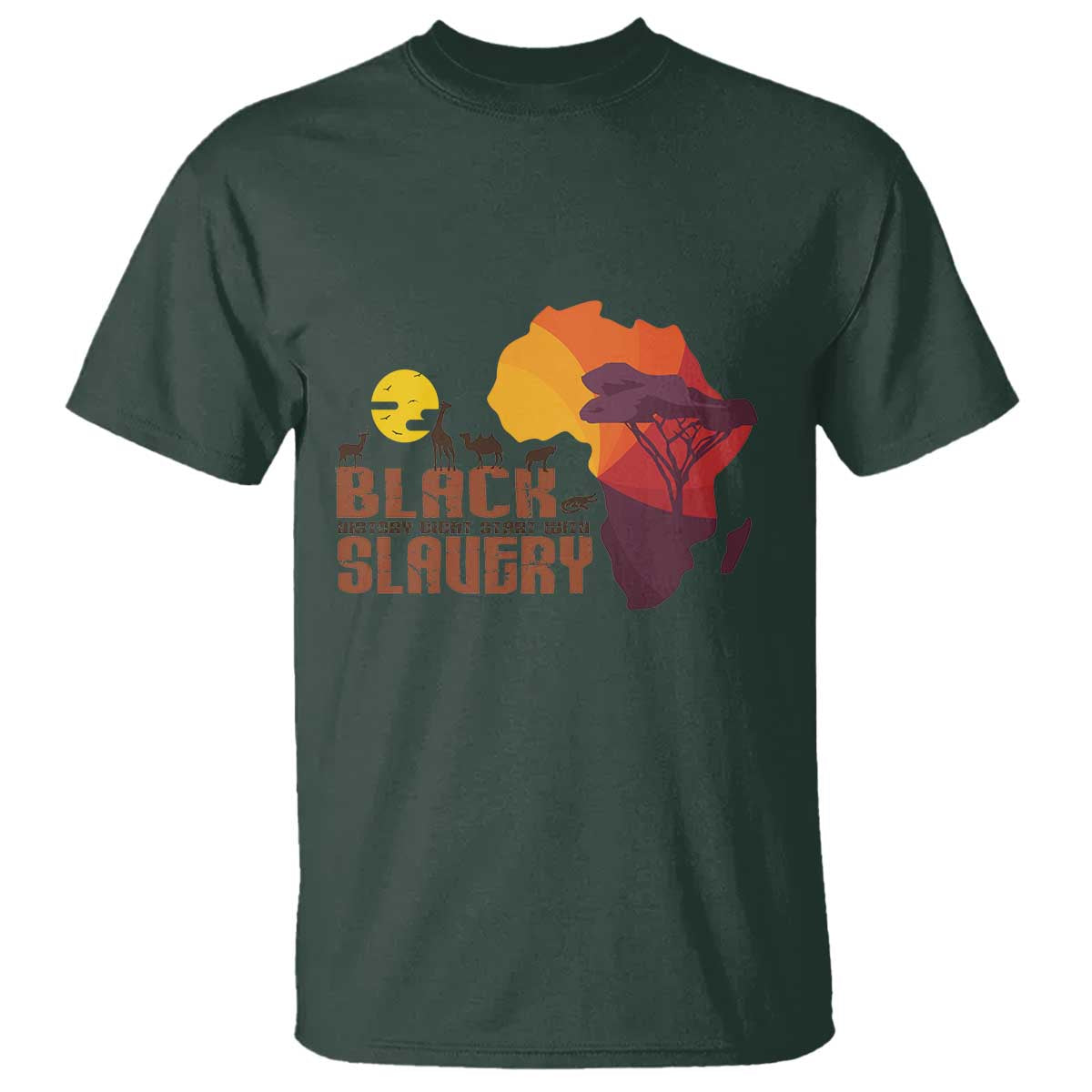 Black Pride T Shirt Black History Didn't Start With Slavery African American