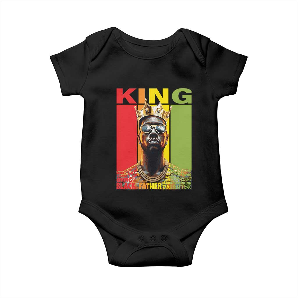 American Dad Baby Onesie Black History King Father Melanin African American