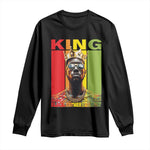 American Dad Long Sleeve Shirt Black History King Father Melanin African American