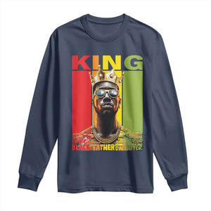 American Dad Long Sleeve Shirt Black History King Father Melanin African American