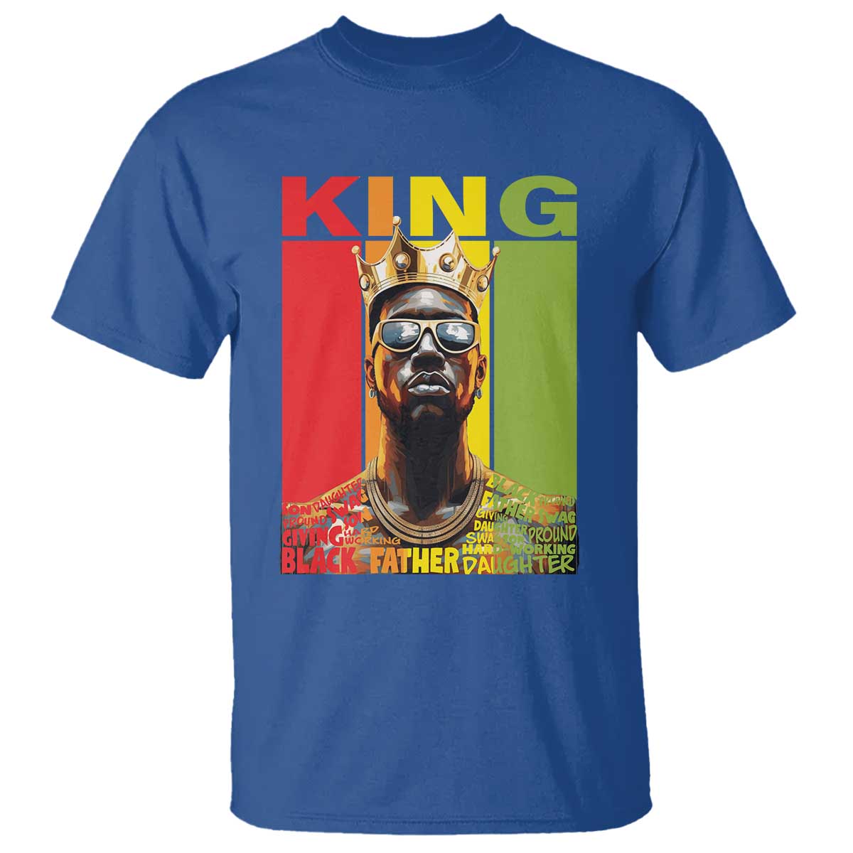 American Dad T Shirt Black History King Father Melanin African American