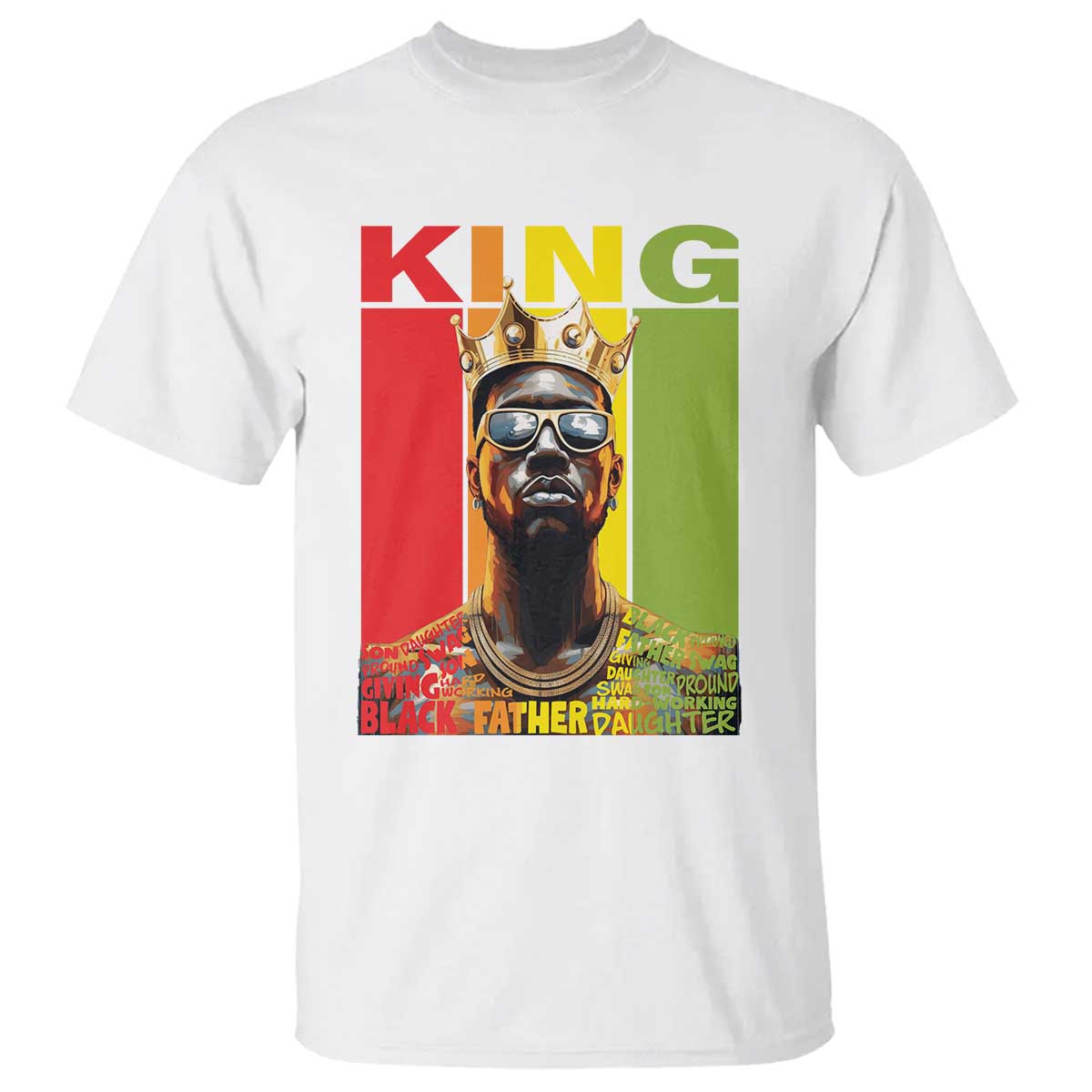 American Dad T Shirt Black History King Father Melanin African American
