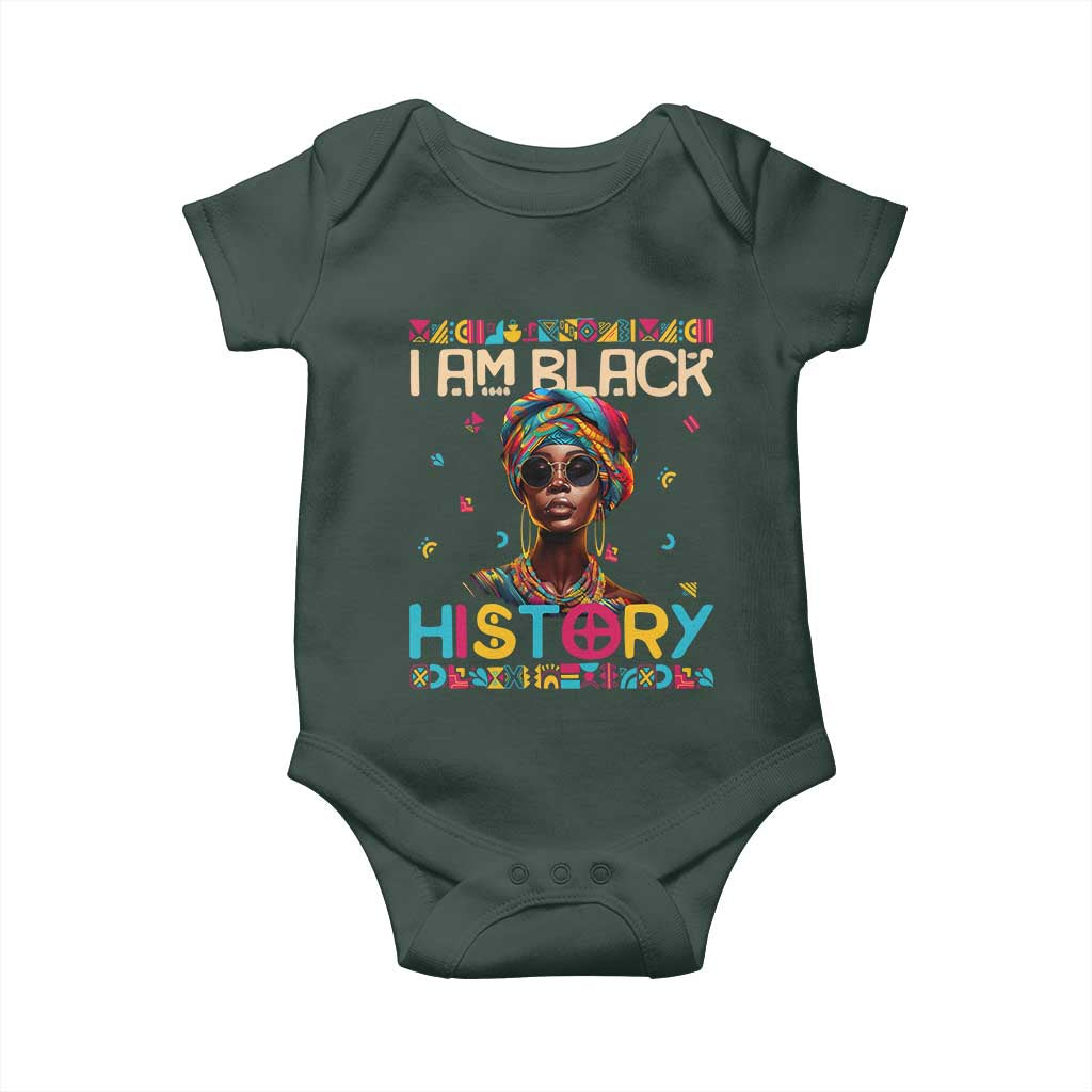 I Am Black History Baby Onesie African American Women Pretty