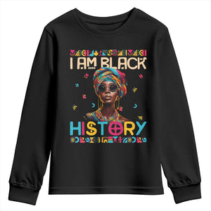 I Am Black History Youth Long Sleeve Shirt African American Women Pretty