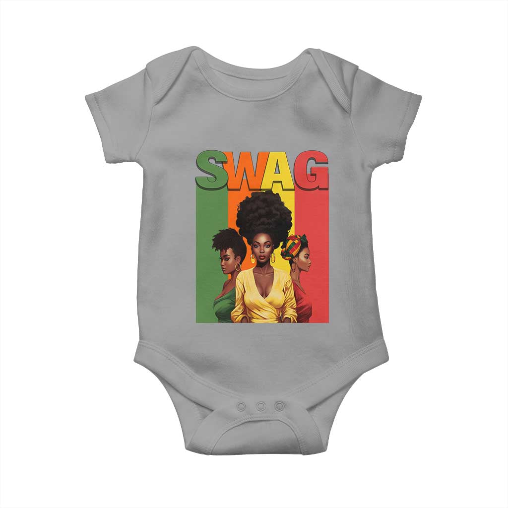 Black History Month Baby Onesie Swag Melanin Queen