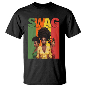 Black History Month T Shirt Swag Melanin Queen