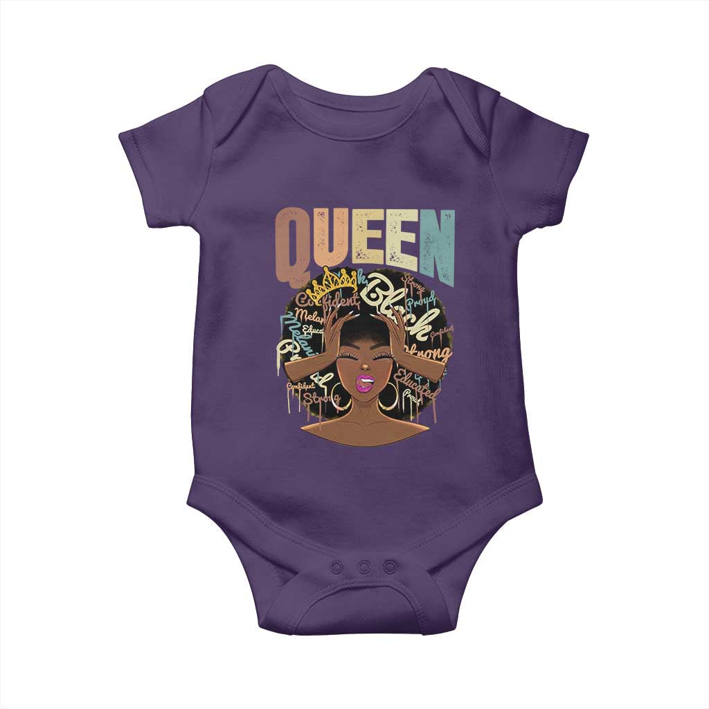 African Americans Teacher Baby Onesie Educated Strong Black Queen