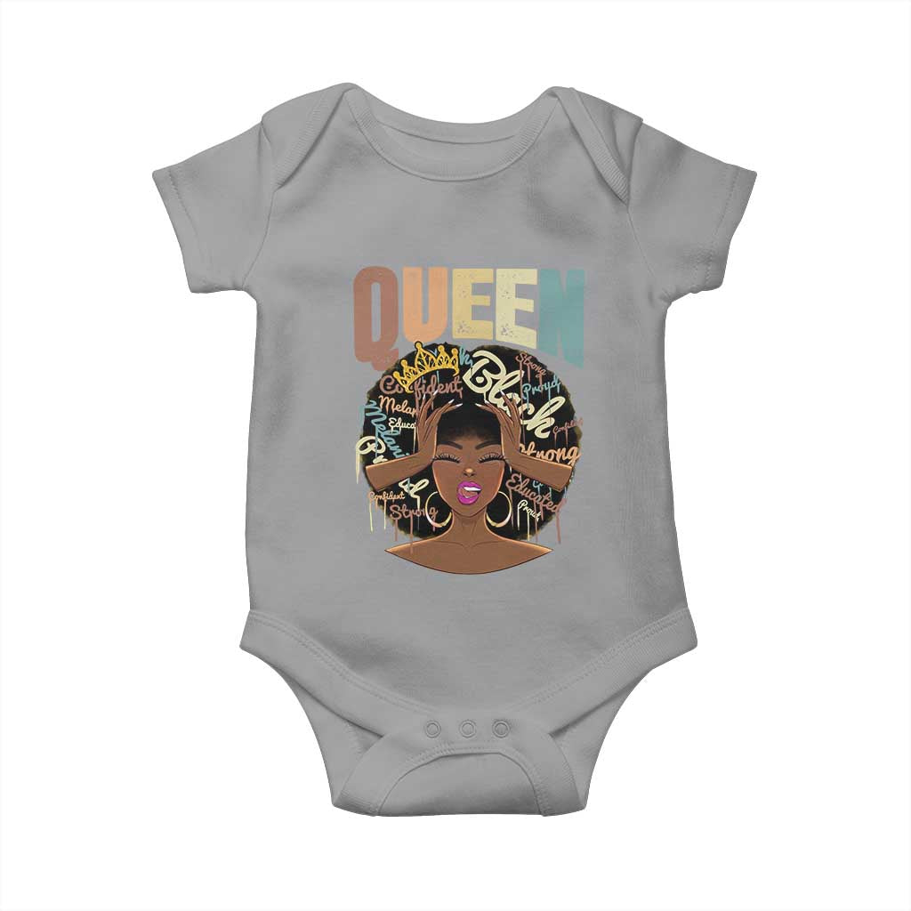 African Americans Teacher Baby Onesie Educated Strong Black Queen