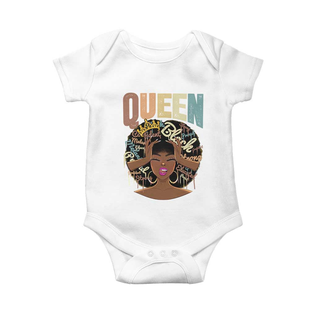 African Americans Teacher Baby Onesie Educated Strong Black Queen