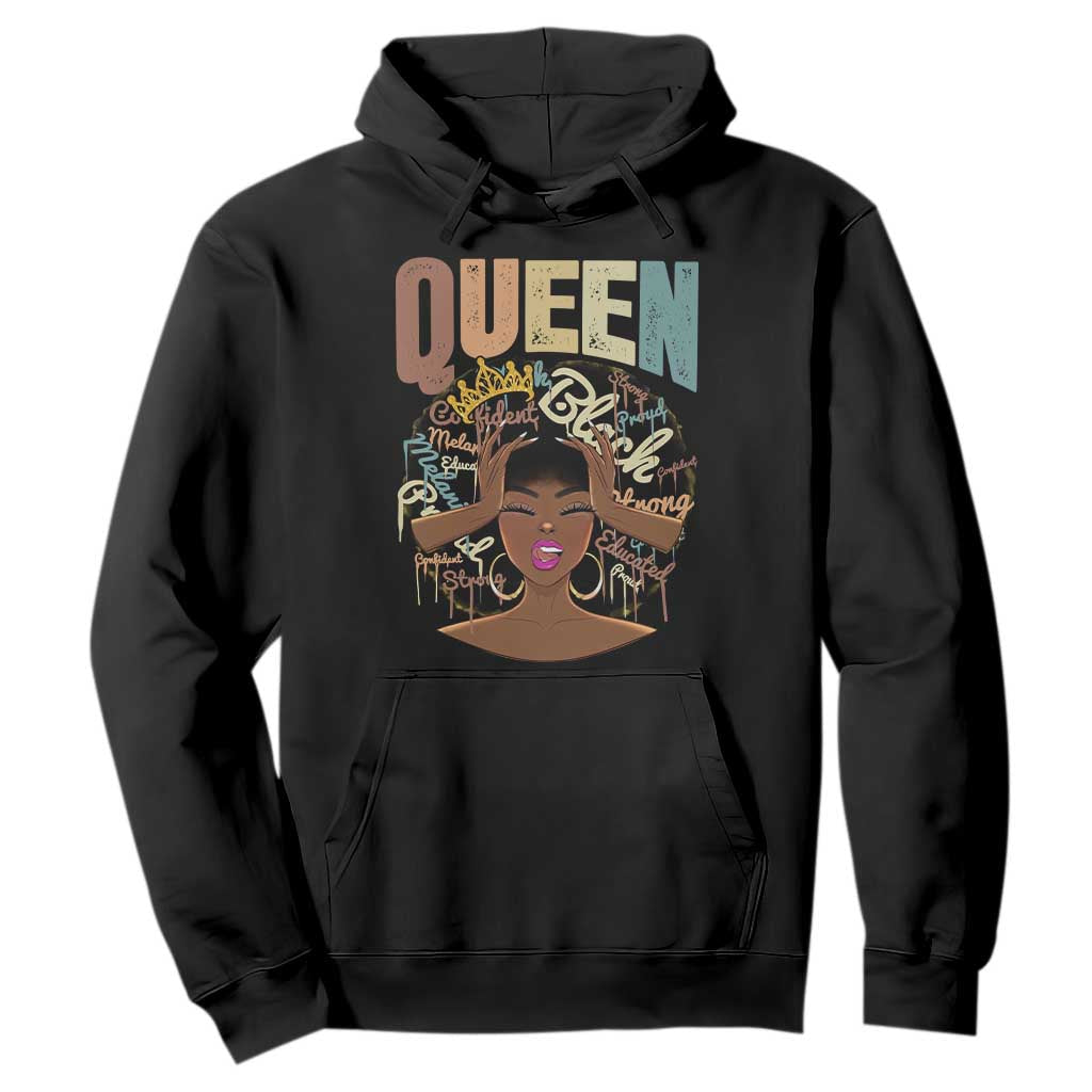 African Americans Teacher Hoodie Educated Strong Black Queen