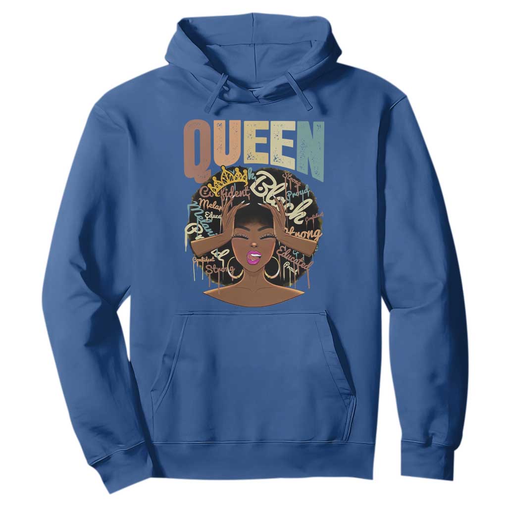 African Americans Teacher Hoodie Educated Strong Black Queen