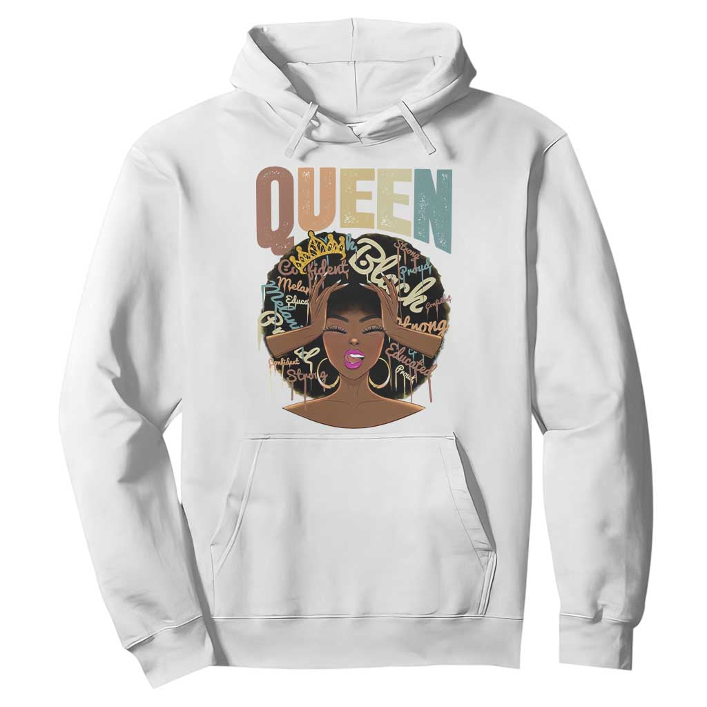 African Americans Teacher Hoodie Educated Strong Black Queen
