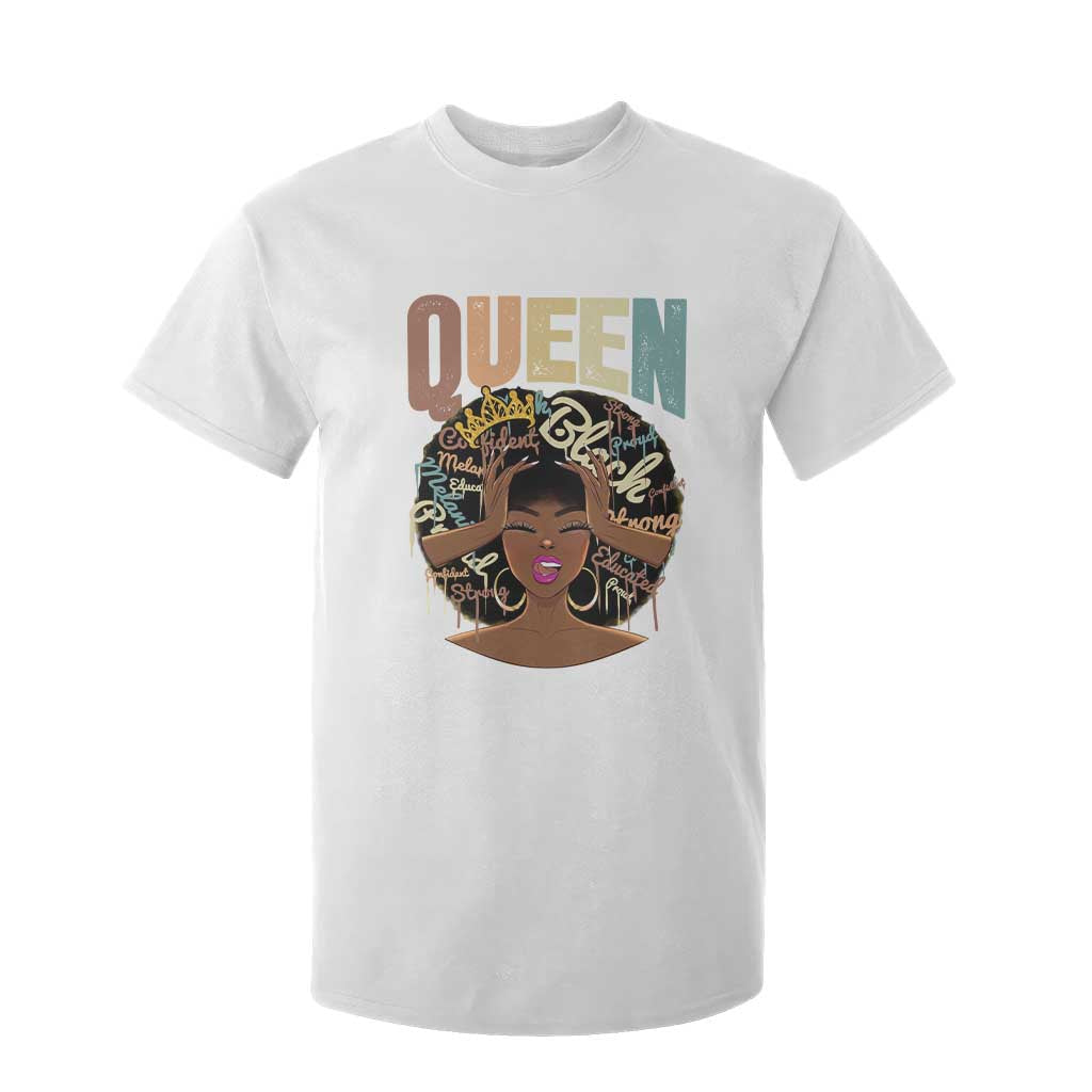 African Americans Teacher T Shirt For Kid Educated Strong Black Queen