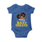 Black Pride Baby Onesie Pretty Black And Educated I Am The Strong African Queen Girl
