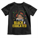 Black Pride Baby Shirt Pretty Black And Educated I Am The Strong African Queen Girl