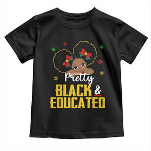 Black Pride Baby Shirt Pretty Black And Educated I Am The Strong African Queen Girl