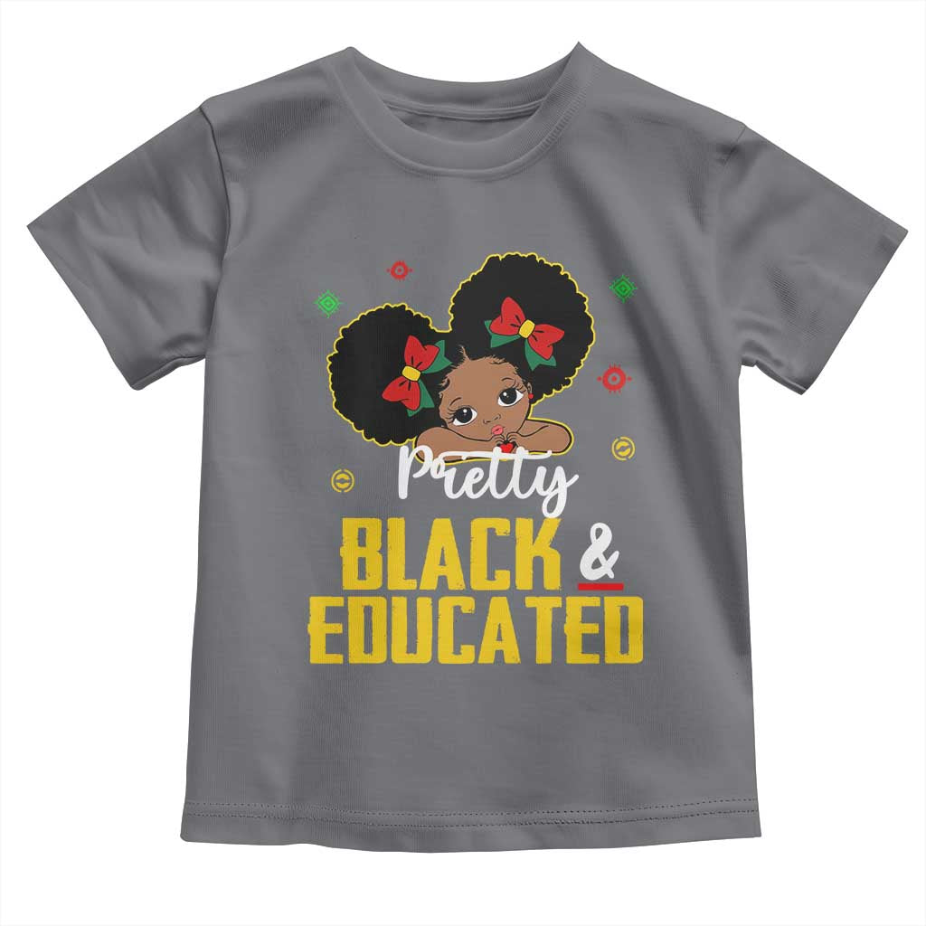 Black Pride Baby Shirt Pretty Black And Educated I Am The Strong African Queen Girl