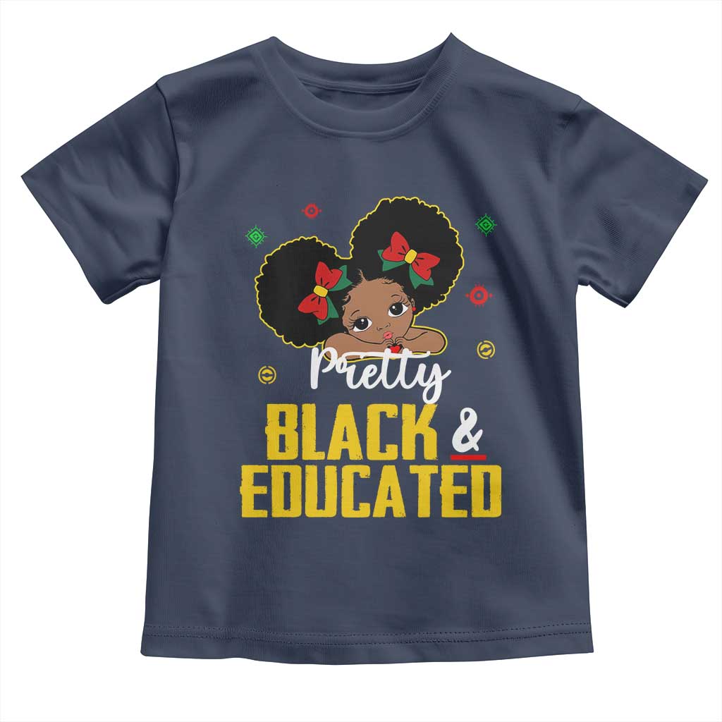 Black Pride Baby Shirt Pretty Black And Educated I Am The Strong African Queen Girl