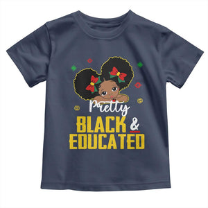 Black Pride Baby Shirt Pretty Black And Educated I Am The Strong African Queen Girl