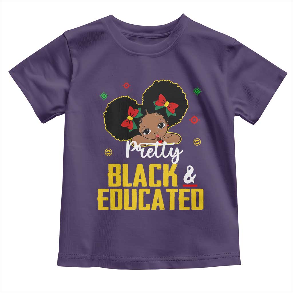 Black Pride Baby Shirt Pretty Black And Educated I Am The Strong African Queen Girl