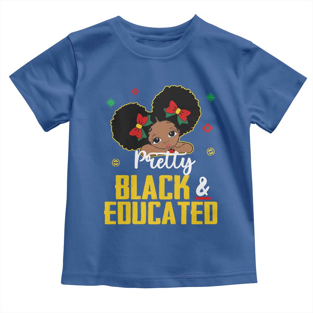 Black Pride Baby Shirt Pretty Black And Educated I Am The Strong African Queen Girl