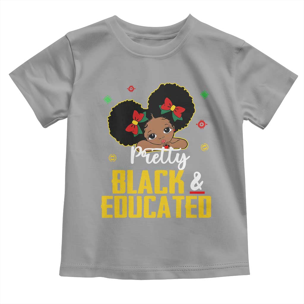 Black Pride Baby Shirt Pretty Black And Educated I Am The Strong African Queen Girl