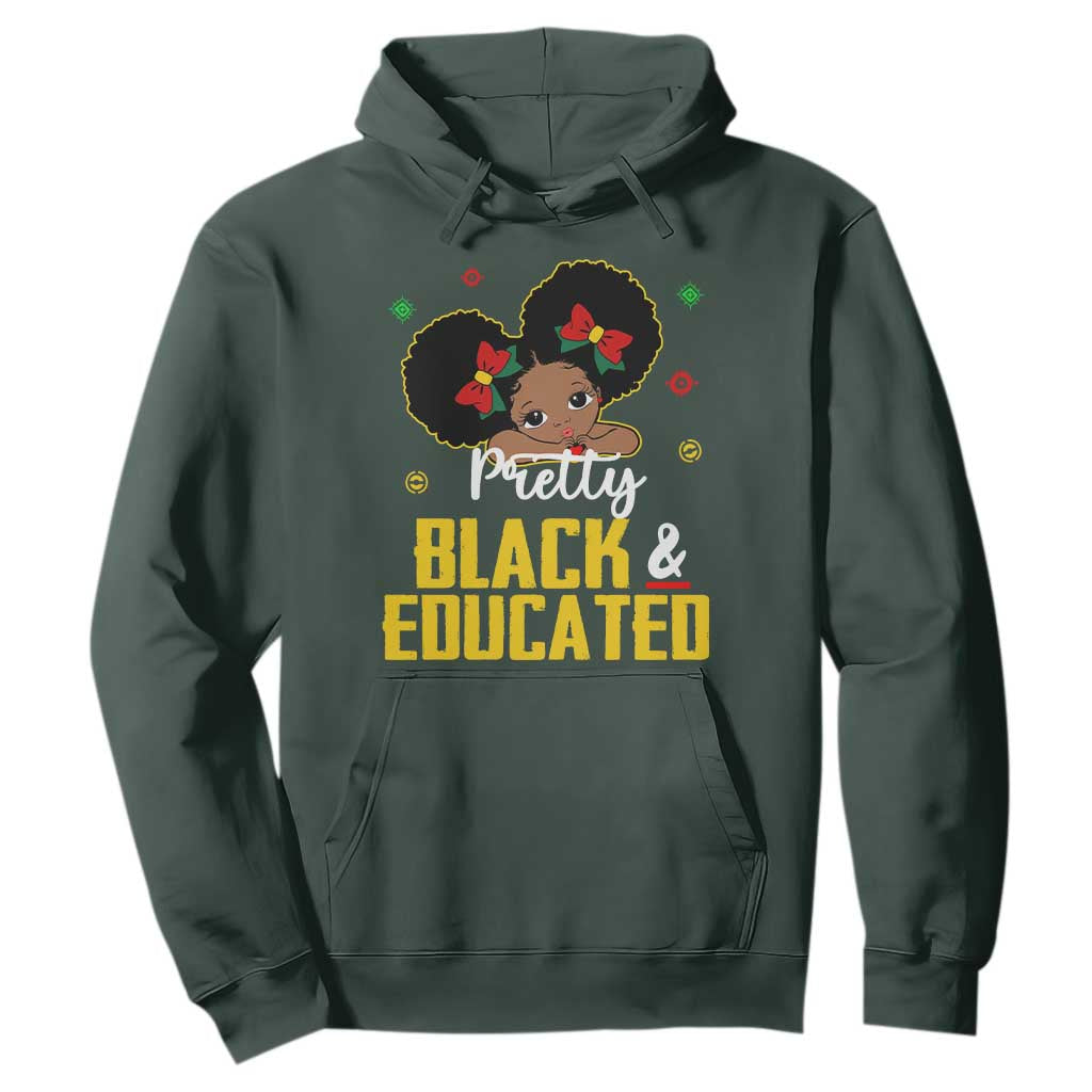 Black Pride Hoodie Pretty Black And Educated I Am The Strong African Queen Girl
