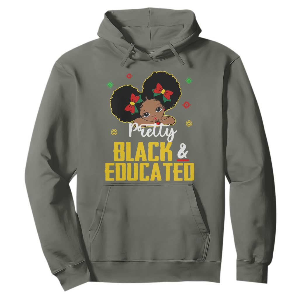 Black Pride Hoodie Pretty Black And Educated I Am The Strong African Queen Girl